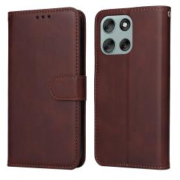  Motorola Moto G56 5G Fodral Läder Brun - Teknikhallen.se