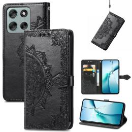  Motorola Moto G56 5G Fodral Mandala Läder Svart - Teknikhallen.se