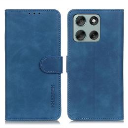 KHAZNEH KHAZNEH Motorola Moto G56 5G Fodral Läder Blå - Teknikhallen.se