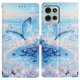  Motorola Moto G86 5G Fodral Med Tryck Hav / Fjäril - Teknikhallen.se