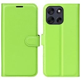  Motorola Moto G56 5G Fodral Litchi Läder Grön - Teknikhallen.se