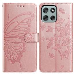  Motorola Moto G56 5G Fodral Fjäril Tryck Roséguld - Teknikhallen.se