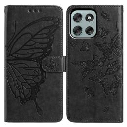  Motorola Moto G56 5G Fodral Fjäril Tryck Svart - Teknikhallen.se