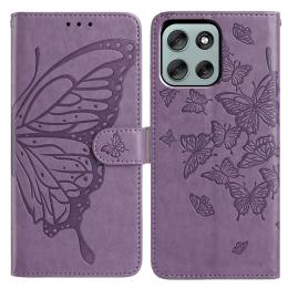  Motorola Moto G56 5G Fodral Fjäril Tryck Lila - Teknikhallen.se