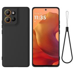  Motorola Moto G56 5G Skal Liquid Silikon Svart - Teknikhallen.se