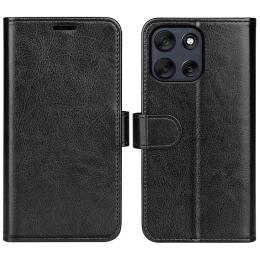  Motorola Moto G56 5G Fodral Crazy Horse Läder Svart - Teknikhallen.se