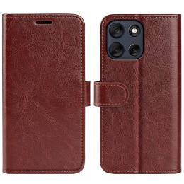  Motorola Moto G56 5G Fodral Crazy Horse Läder Brun - Teknikhallen.se