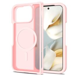 Google Pixel 10 Pro Fold Skal MagSafe Hybrid Skin Touch Rosa - Teknikhallen.se