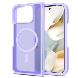  Google Pixel 10 Pro Fold Skal MagSafe Hybrid Skin Touch Lila - Teknikhallen.se