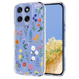  Motorola Moto G86 5G Skal Med Tryck Blommor - Teknikhallen.se