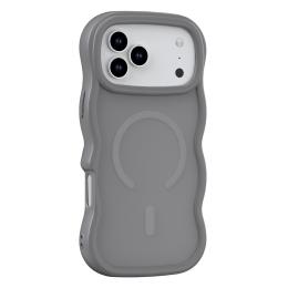  iPhone 17 Pro Skal MagSafe Wavy Matt Grå - Teknikhallen.se