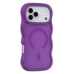  iPhone 17 Pro Skal MagSafe Wavy Matt Lila - Teknikhallen.se