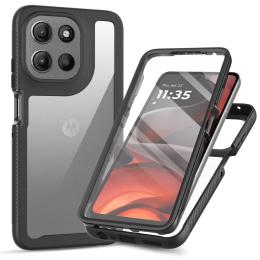  Motorola Moto G86 5G Skal 360 Hybrid Svart - Teknikhallen.se