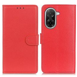  Xiaomi Redmi A5 Fodral Litchi Läder Röd - Teknikhallen.se