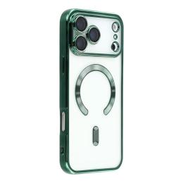  iPhone 17 Pro Max Skal MagSafe Electroplated TPU Grön - Teknikhallen.se