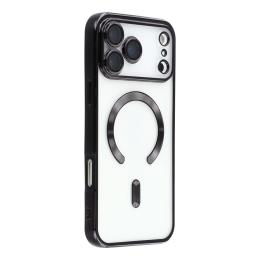  iPhone 17 Pro Max Skal MagSafe Electroplated TPU Svart - Teknikhallen.se