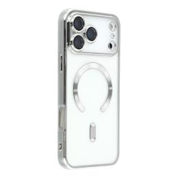  iPhone 17 Pro Skal MagSafe Electroplated TPU Silver - Teknikhallen.se