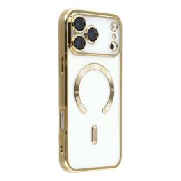  iPhone 17 Pro Skal MagSafe Electroplated TPU Guld - Teknikhallen.se