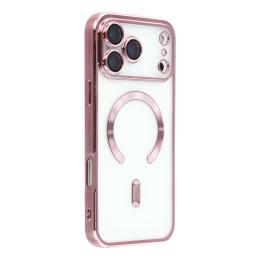  iPhone 17 Pro Skal MagSafe Electroplated TPU Rosa - Teknikhallen.se