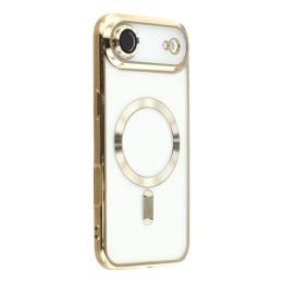  iPhone 17 Air Skal MagSafe Electroplated TPU Guld - Teknikhallen.se