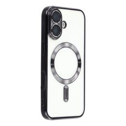  iPhone 17 Skal MagSafe Electroplated TPU Svart - Teknikhallen.se