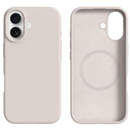  iPhone 17 Skal MagSafe Liquid Silikon Beige - Teknikhallen.se