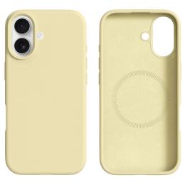 iPhone 17 Skal MagSafe Liquid Silikon Gul - Teknikhallen.se