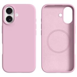  iPhone 17 Skal MagSafe Liquid Silikon Rosa - Teknikhallen.se