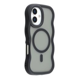  iPhone 17 Skal MagSafe Wavy Matt Svart - Teknikhallen.se