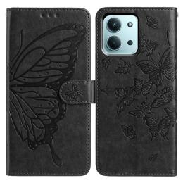  Xiaomi Redmi 15C Fodral Fjäril Tryck Svart - Teknikhallen.se