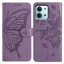  Xiaomi Redmi 15C Fodral Fjäril Tryck Lila - Teknikhallen.se