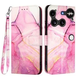  Nothing Phone 3 Fodral Läder Marmor Rosa - Teknikhallen.se