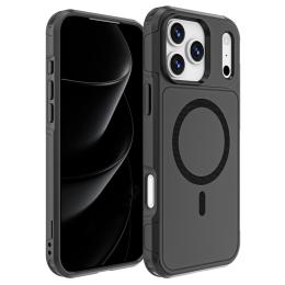  iPhone 17 Pro Max Skal MagSafe Hybrid Svart - Teknikhallen.se