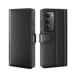  Xiaomi Redmi 15 Fodral Premium Äkta Läder Svart - Teknikhallen.se