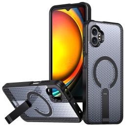  Samsung Galaxy Xcover 7 Pro Skal MagSafe Kickstand Svart - Teknikhallen.se