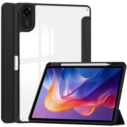  Xiaomi Redmi Pad 2 Fodral Tri-Fold Hybrid Svart - Teknikhallen.se