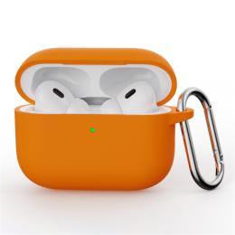  AirPods Pro 3 Skal Med Karbinhake Silikon Orange - Teknikhallen.se