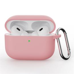  AirPods Pro 3 Skal Med Karbinhake Silikon Rosa - Teknikhallen.se