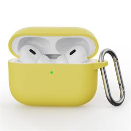  AirPods Pro 3 Skal Med Karbinhake Silikon Gul - Teknikhallen.se