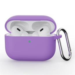  AirPods Pro 3 Skal Med Karbinhake Silikon Lila - Teknikhallen.se
