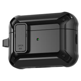 AirPods Pro 3 Skal Shockproof Hybrid Armor Svart - Teknikhallen.se
