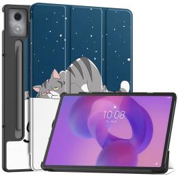  Lenovo Idea Tab Pro Fodral Tri-Fold Katt - Teknikhallen.se