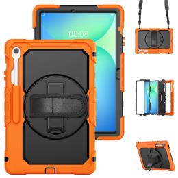  Galaxy Tab S10 FE Plus Skal 360 Shockproof Hybrid Kickstand Orange - Teknikhallen.se