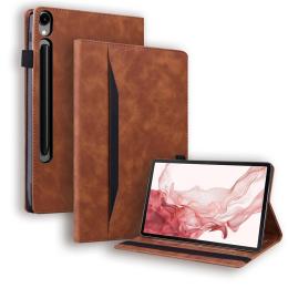  Galaxy Tab S11/S10 Lite/S10 FE/S9/S9 FE/S8/S7 Fodral Läder Brun - Teknikhallen.se