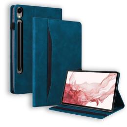  Galaxy Tab S11/S10 Lite/S10 FE/S9/S9 FE/S8/S7 Fodral Läder Blå - Teknikhallen.se