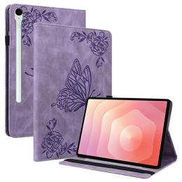  Samsung Galaxy Tab S11 Fodral Butterfly Flower Lila - Teknikhallen.se