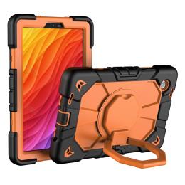  Galaxy Tab A11 Plus Skal Kickstand Shockproof Svart / Orange - Teknikhallen.se