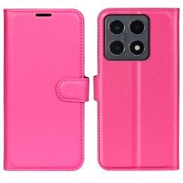  Xiaomi 15T Fodral Litchi Läder Rosa - Teknikhallen.se