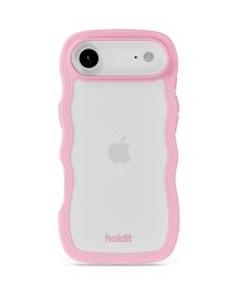 holdit holdit iPhone 17 Air Mobilskal Wavy Pink/Transparent - Teknikhallen.se