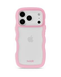 holdit holdit iPhone 17 Pro Mobilskal Wavy Pink/Transparent - Teknikhallen.se
